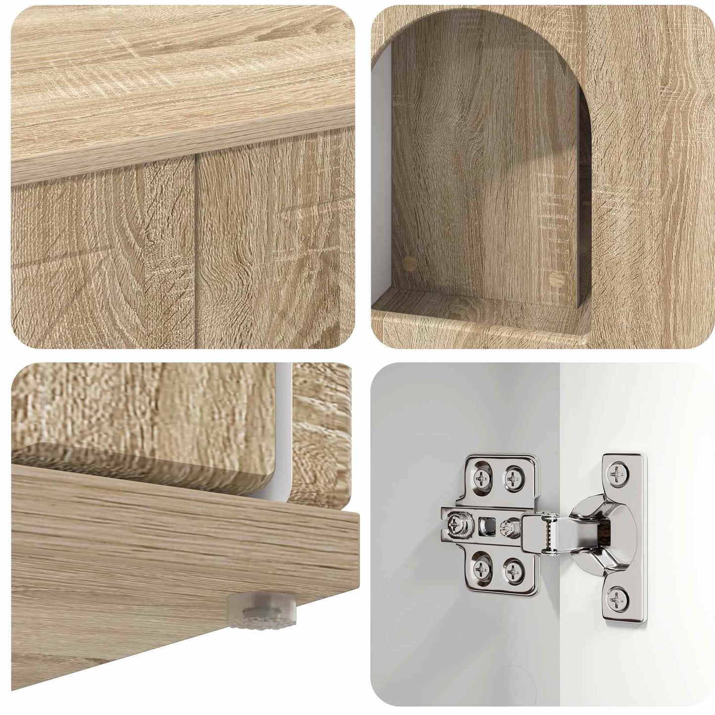 Cat House Sonoma 85 x 55 x 50.5 cm Engineered Wood