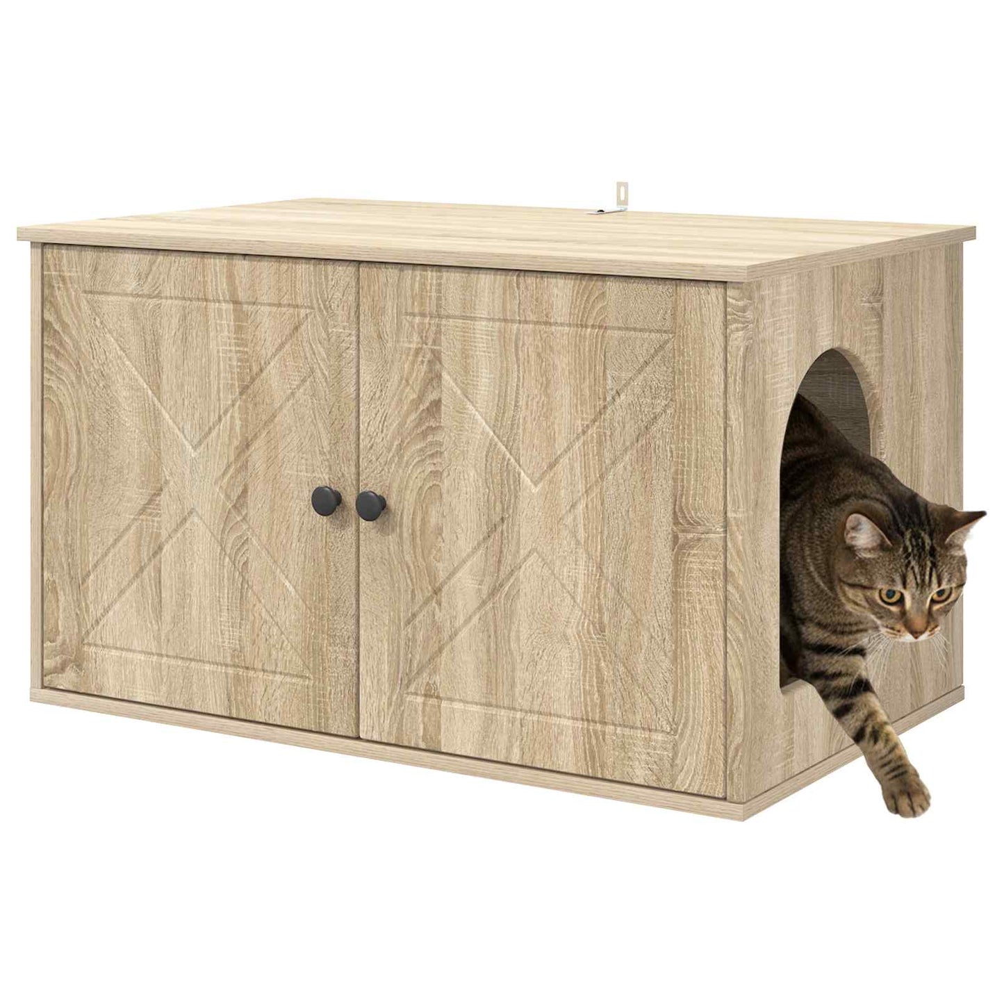 Cat House Sonoma 85 x 55 x 50.5 cm Engineered Wood