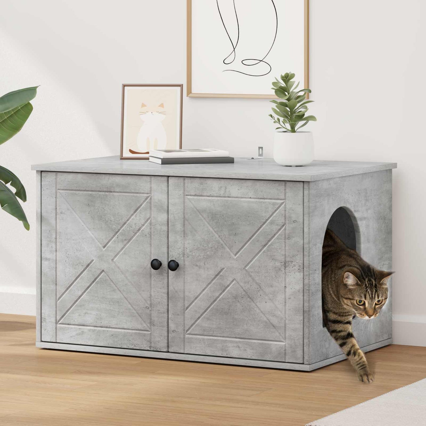 Cat House Concerte 85 x 55 x 50 cm Engineered Wood