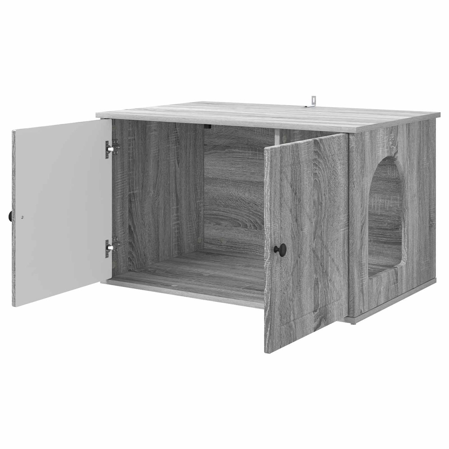 Cat House Grey Sonoma 85 x 55 x 50 cm Engineered Wood