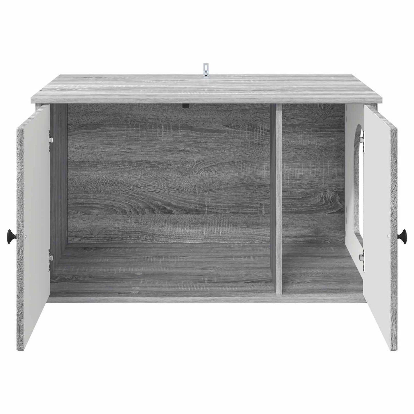 Cat House Grey Sonoma 85 x 55 x 50 cm Engineered Wood