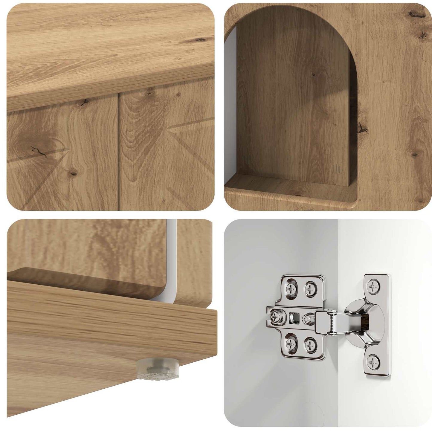 Cat House Artisian Oak 85 x 55 x 50 cm Engineered Wood