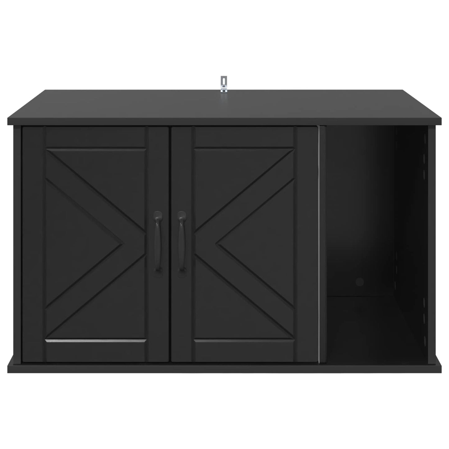 Cat House Black 85 x 55 x 50 cm Engineered Wood
