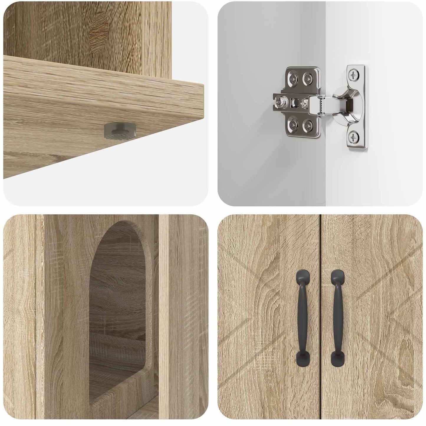 Cat House Sonoma 85 x 55 x 50 cm Engineered Wood