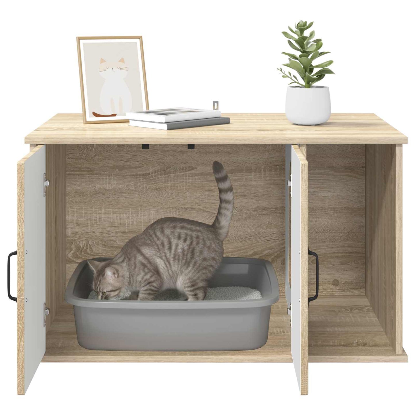 Cat House Sonoma 85 x 55 x 50 cm Engineered Wood