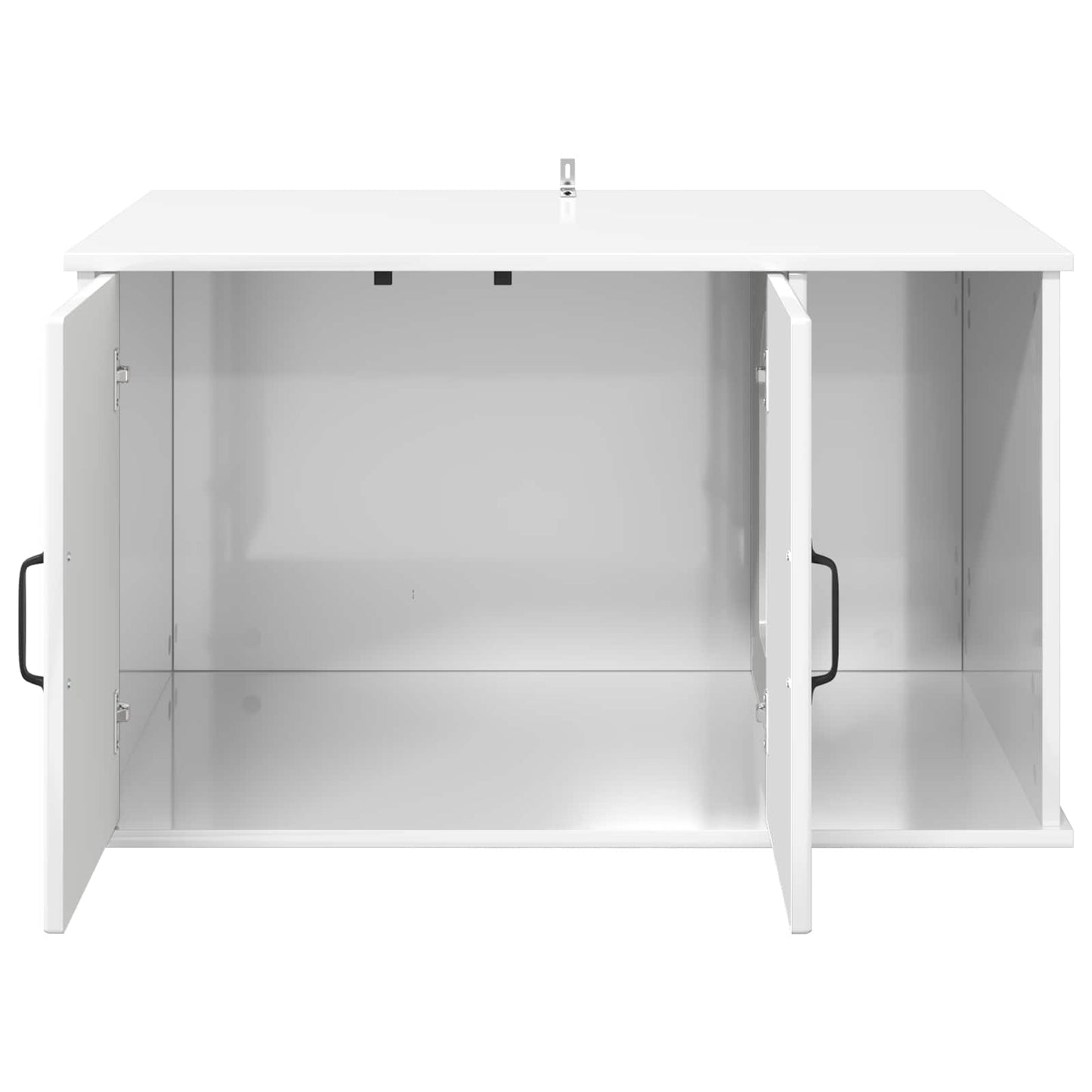 Cat House Gloss White 85 x 55 x 50.5 cm Engineered Wood
