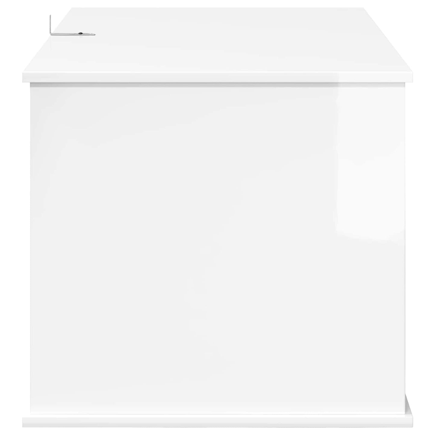 Cat House Gloss White 85 x 55 x 50.5 cm Engineered Wood