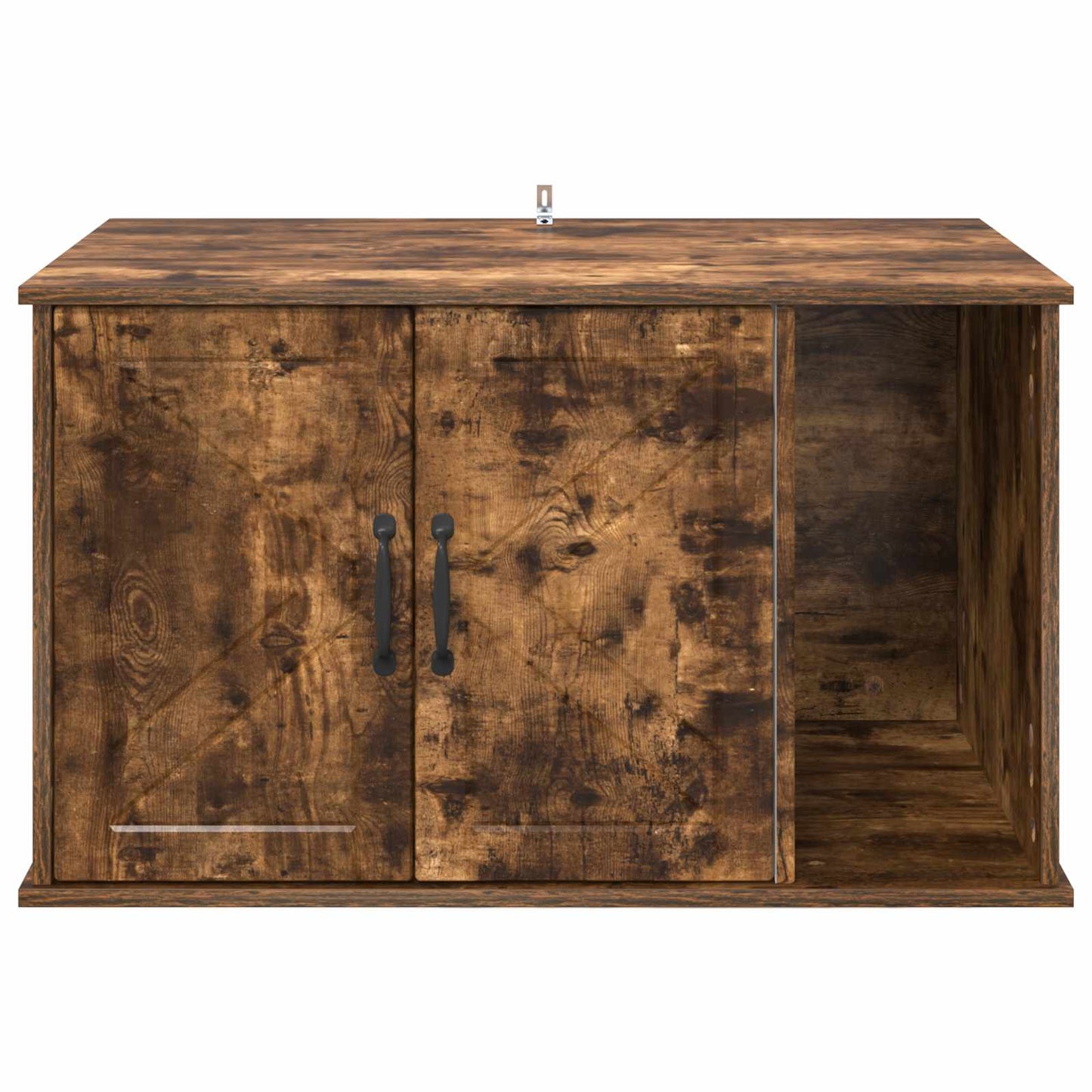Cat House Smoked Oak 85 x 55 x 50.5 cm Engineered Wood