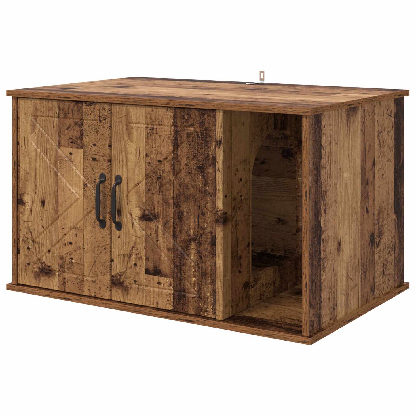 Cat House Old Wood 85 x 55 x 50 cm Engineered Wood