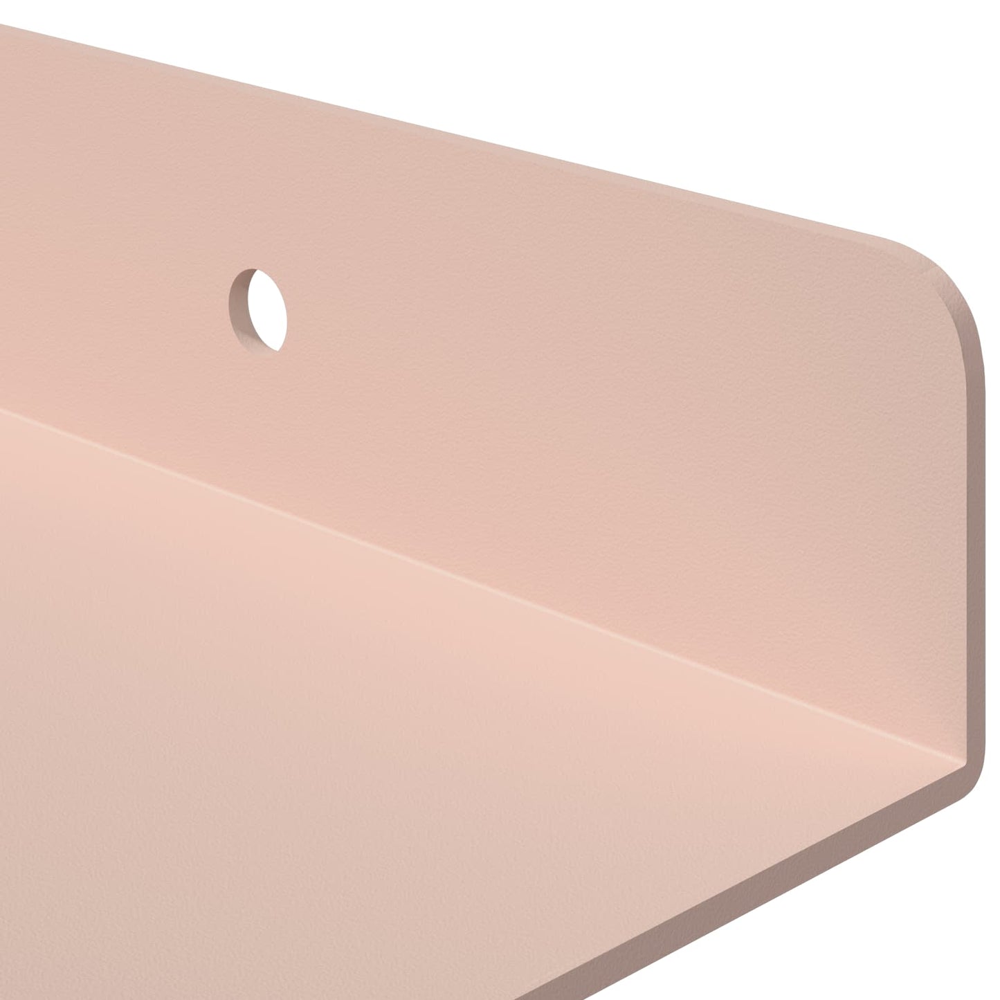 Floating Shelf Wall-mounted 3 pcs Pink 40 x 9 x 2.5 cm Steel