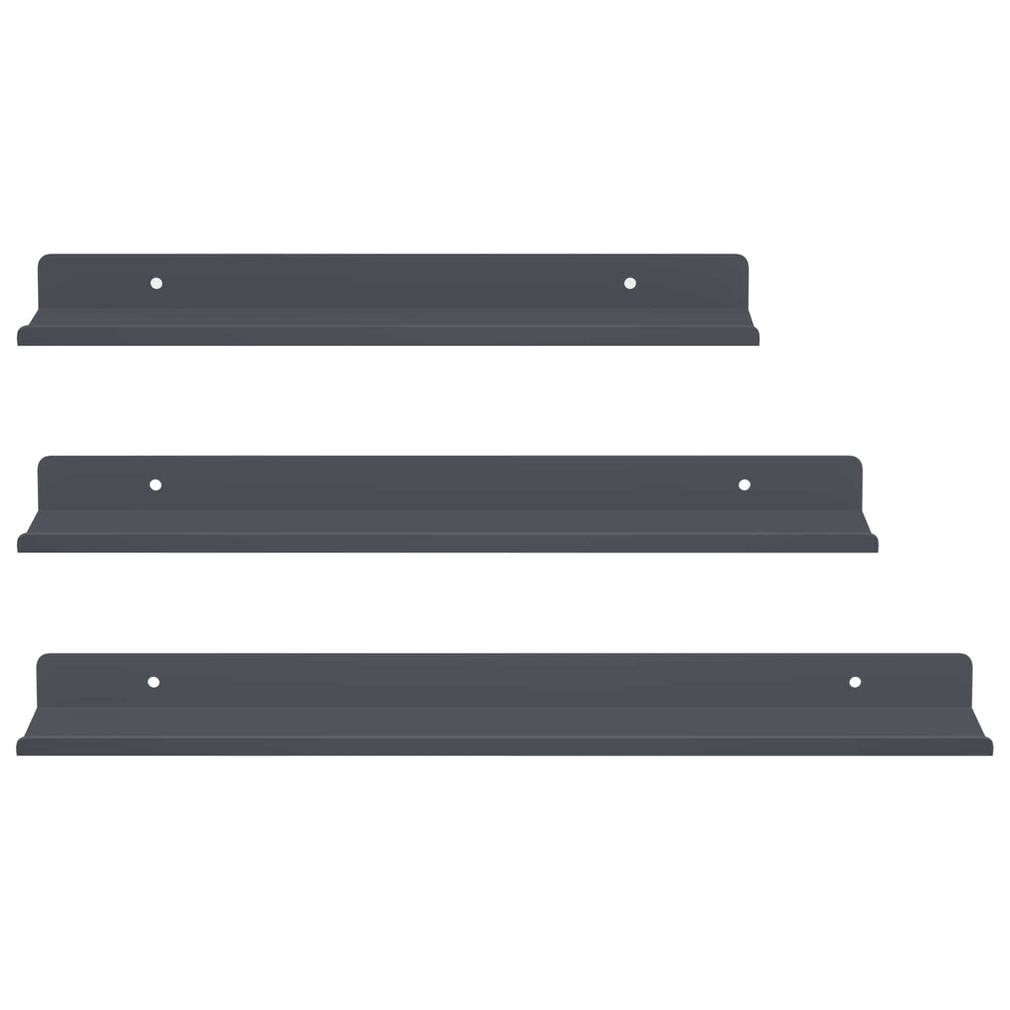 Floating Shelf Wall-Mounted 3 pcs Anthracite 40 x 9 x 2.5 cm