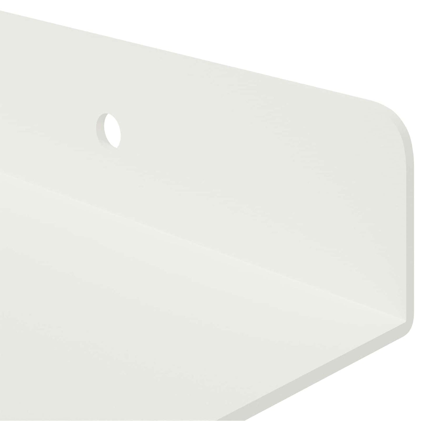 Floating Shelf Wall-Mounted 3 pcs White 40 x 9 x 2.5 cm Steel