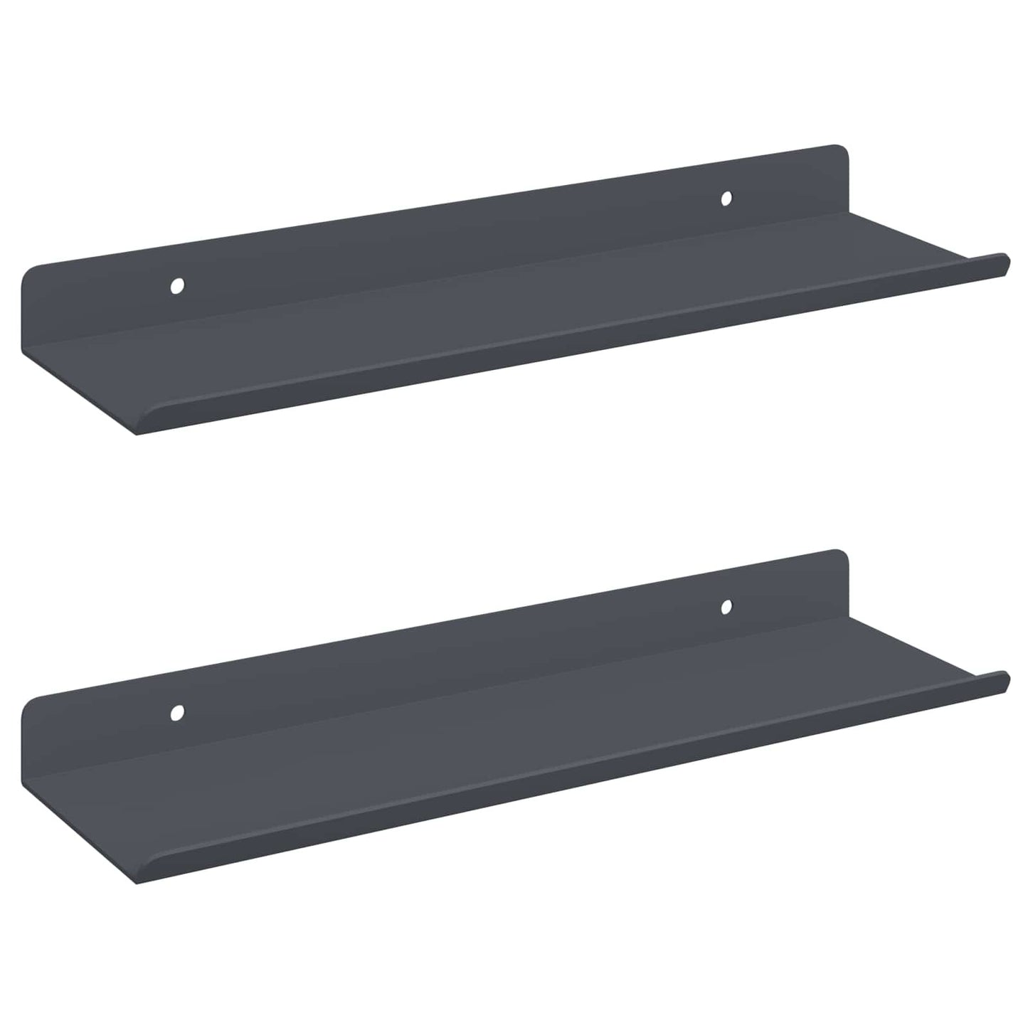 Floating Shelf 2 pcs Anthracite 30 x 9 x 2.5 cm Steel