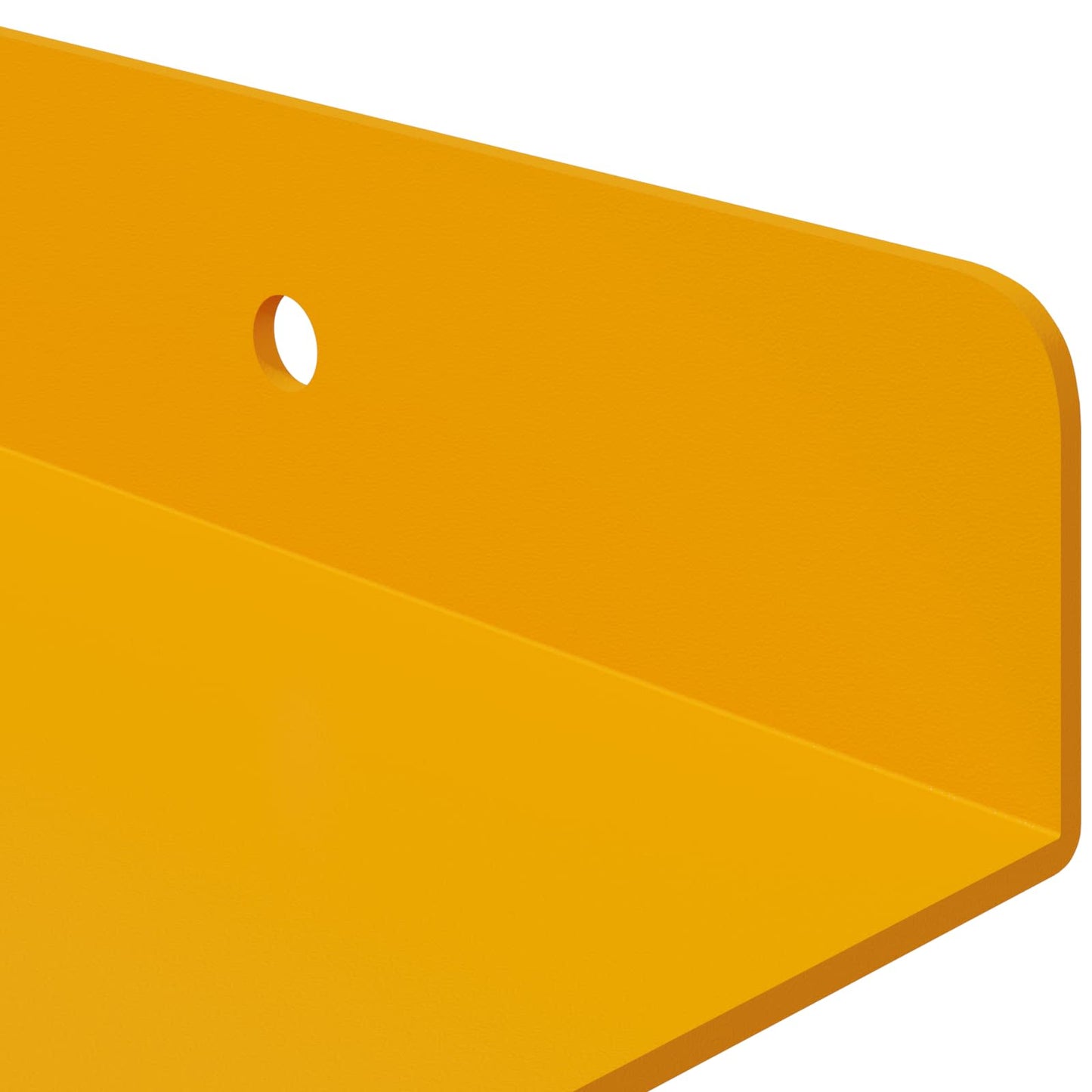 Floating Shelf 4 pcs Mustard Yellow 30 x 9 x 2.5 cm Steel