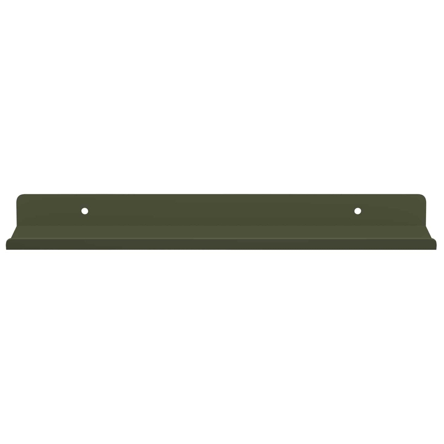 Floating Shelf 2 pcs Olive Green 30 x 9 x 2.5 cm Steel