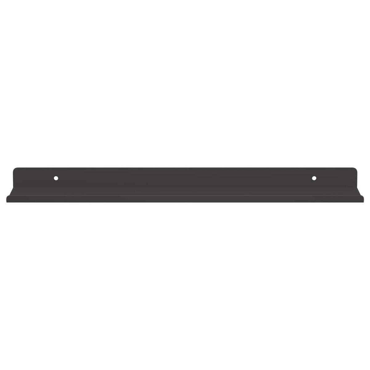 Floating Shelf 2 pcs Black 40 x 9 x 2.5 cm Steel