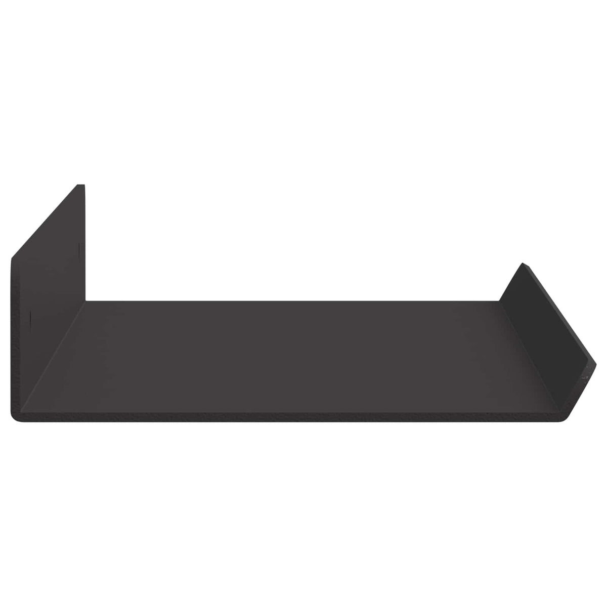 Floating Shelf 2 pcs Black 40 x 9 x 2.5 cm Steel