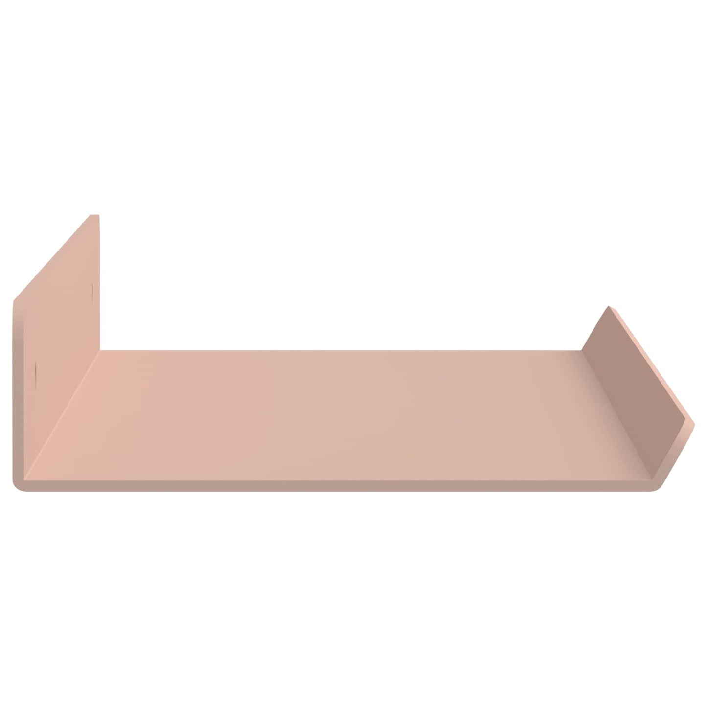 Floating Shelf Wall-mounted 2 pcs Pink 40 x 8.5 x 2.5 cm Steel