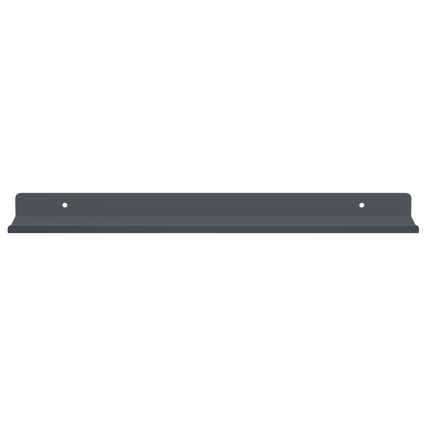 Floating Shelf 2 pcs Anthracite 40 x 8.5 x 2.5 cm Steel