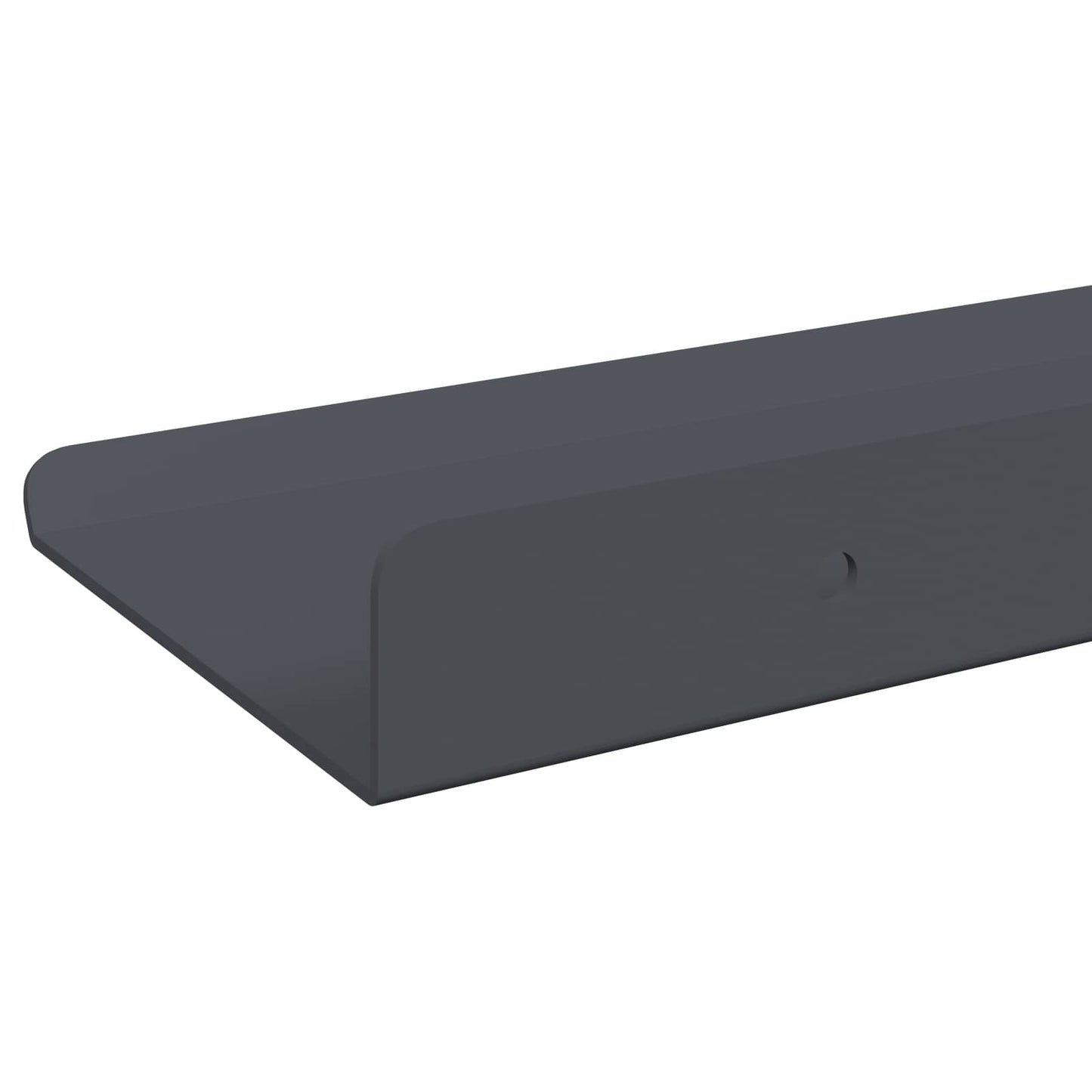 Floating Shelf 4 pcs Anthracite 40 x 8.5 x 2.5 cm Steel