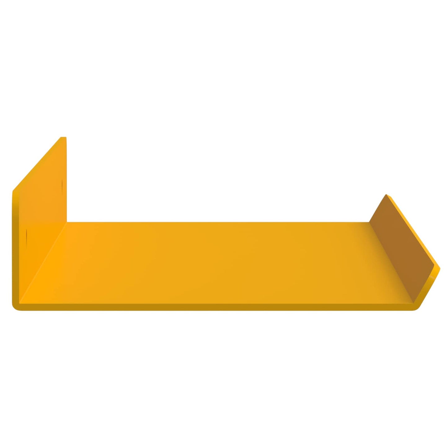 Floating Shelf 2 pcs Mustard Yellow 40 x 8.5 x 2.5 cm Steel