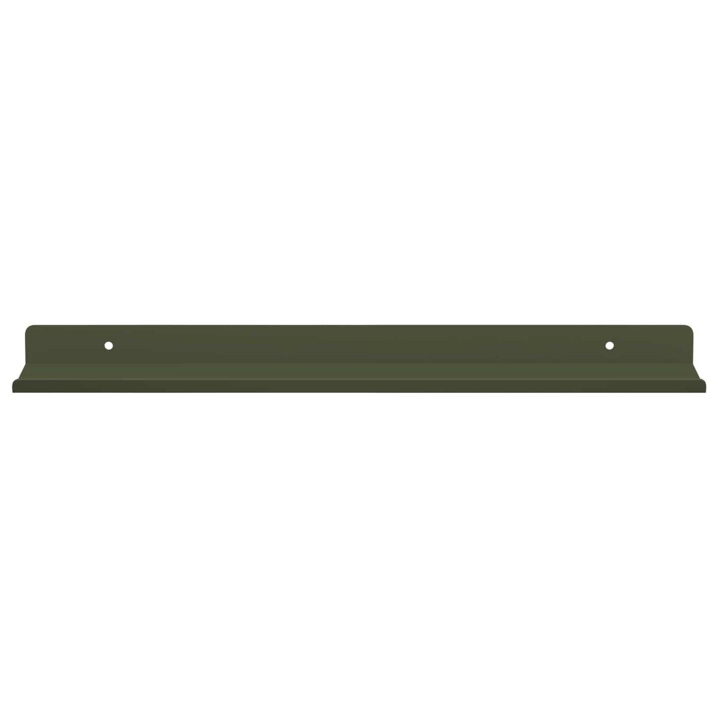 Floating Shelf 4 pcs Olive Green 40 x 8.5 x 2.5 cm Steel