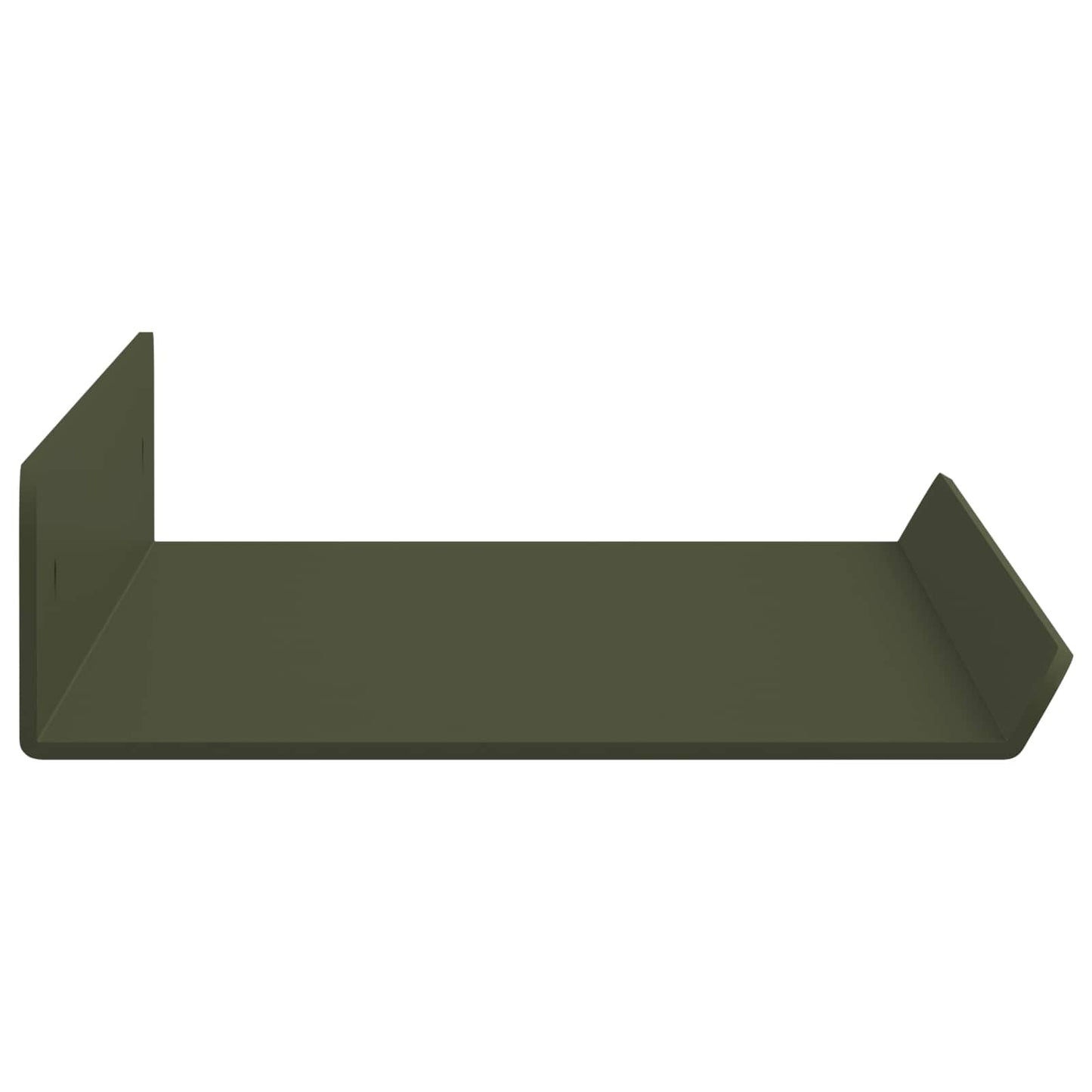 Floating Shelf 4 pcs Olive Green 40 x 8.5 x 2.5 cm Steel