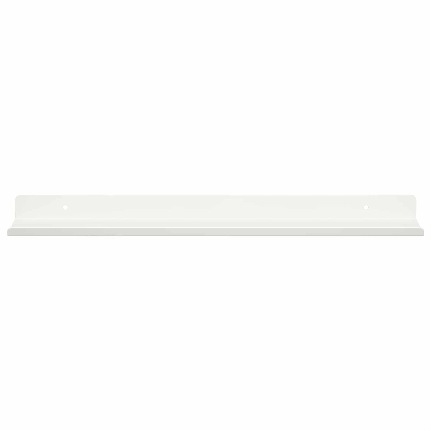 Floating Shelf Wall-mounted 2 pcs White 40 x 8.5 x 2.5 cm Steel