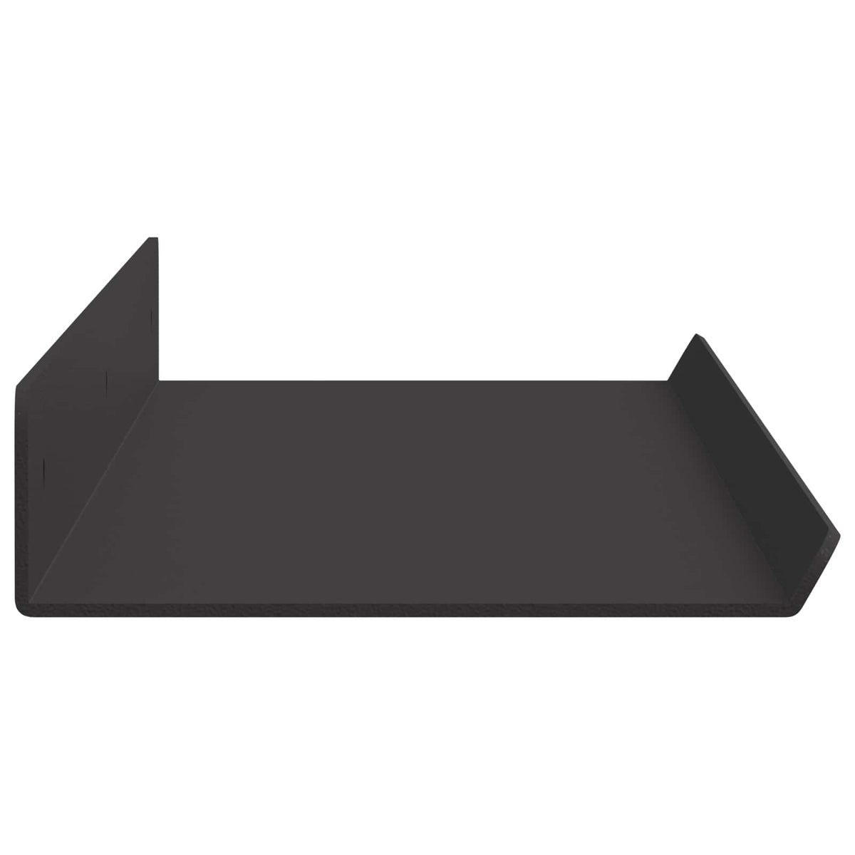 Floating Shelf 2 pcs Black 60 x 9 x 2.5 cm Steel