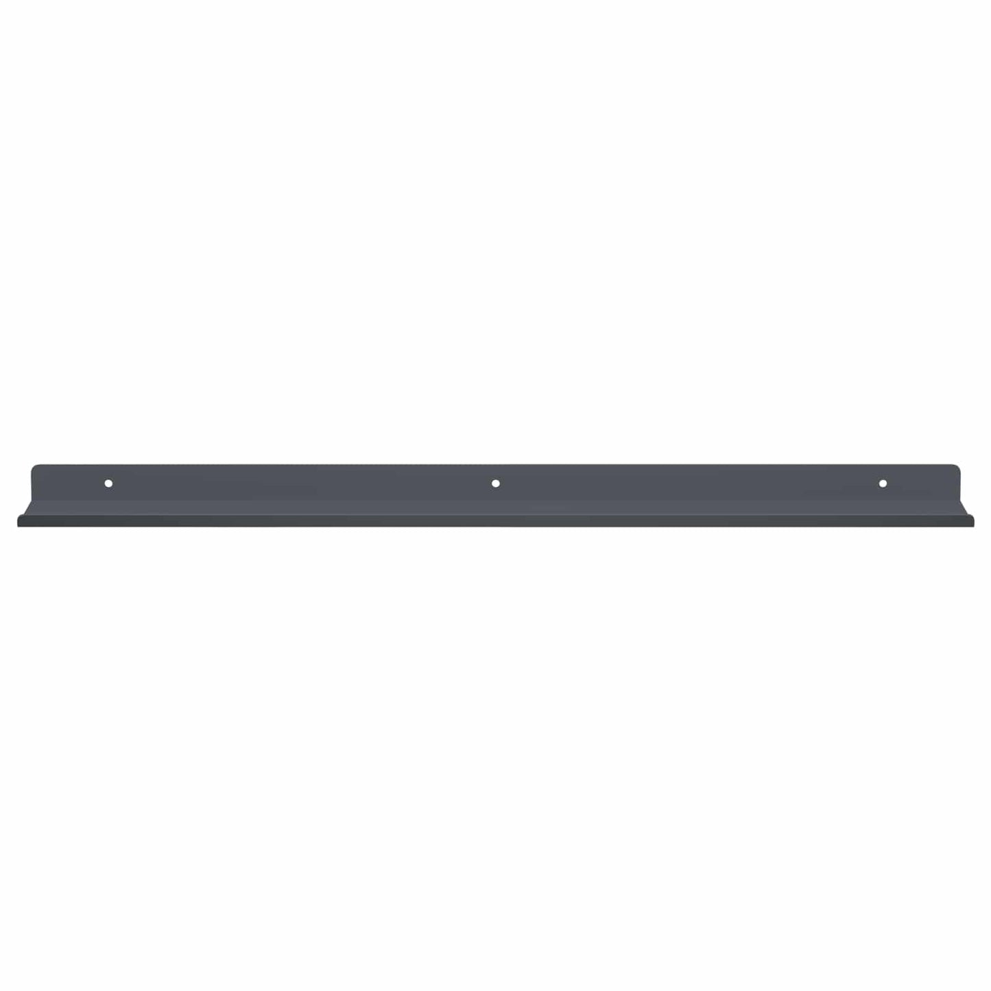 Floating Shelf 2 pcs Anthracite 60 x 8.5 x 2.5 cm Steel
