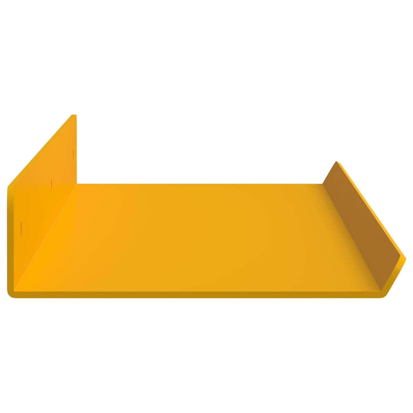Floating Shelf 4 pcs Mustard Yellow 60 x 8.5 x 2.5 cm Steel