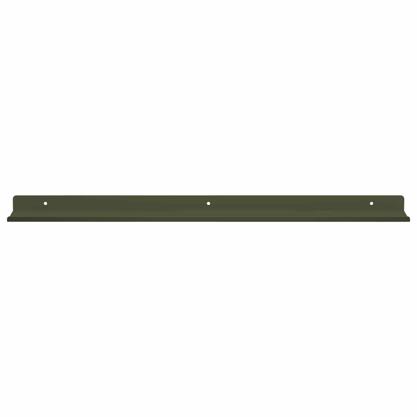 Floating Shelf 4 pcs Olive Green 60 x 8.5 x 2.5 cm Steel