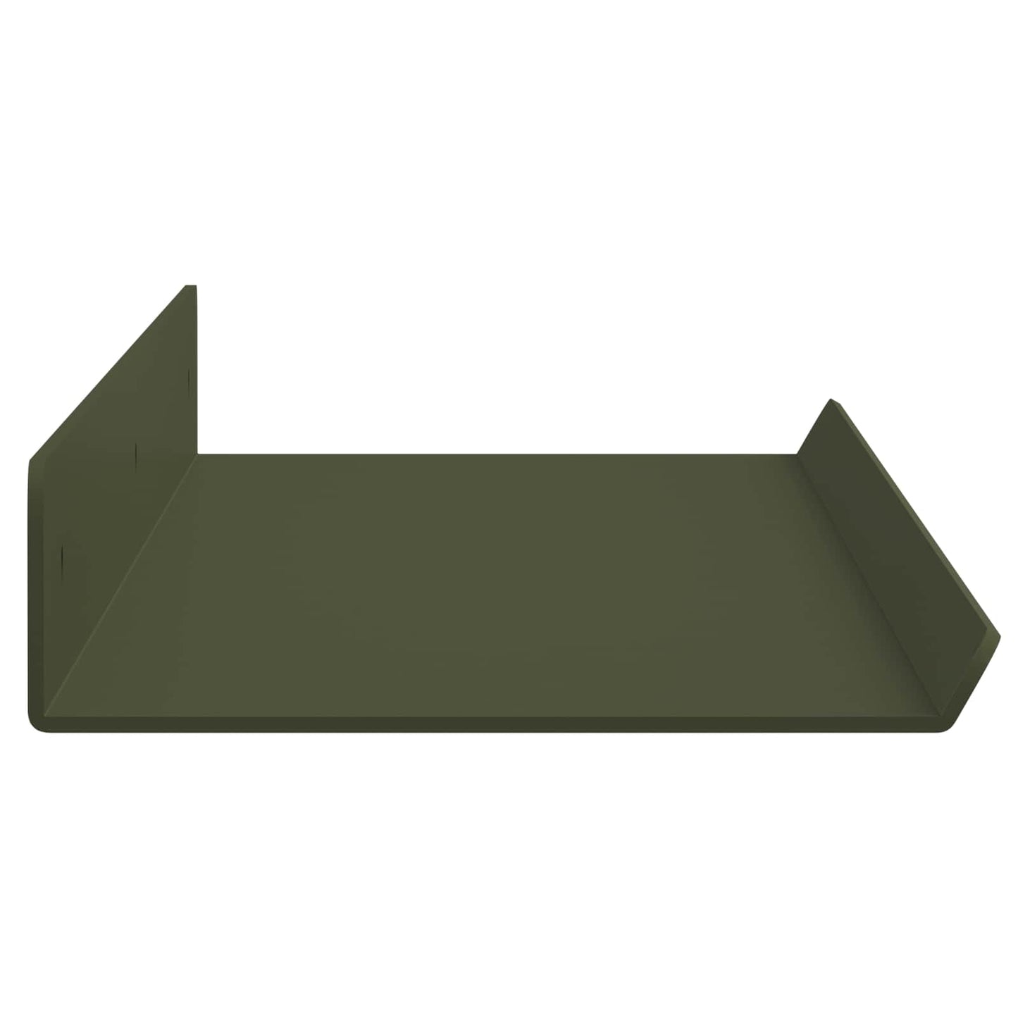 Floating Shelf 4 pcs Olive Green 60 x 8.5 x 2.5 cm Steel