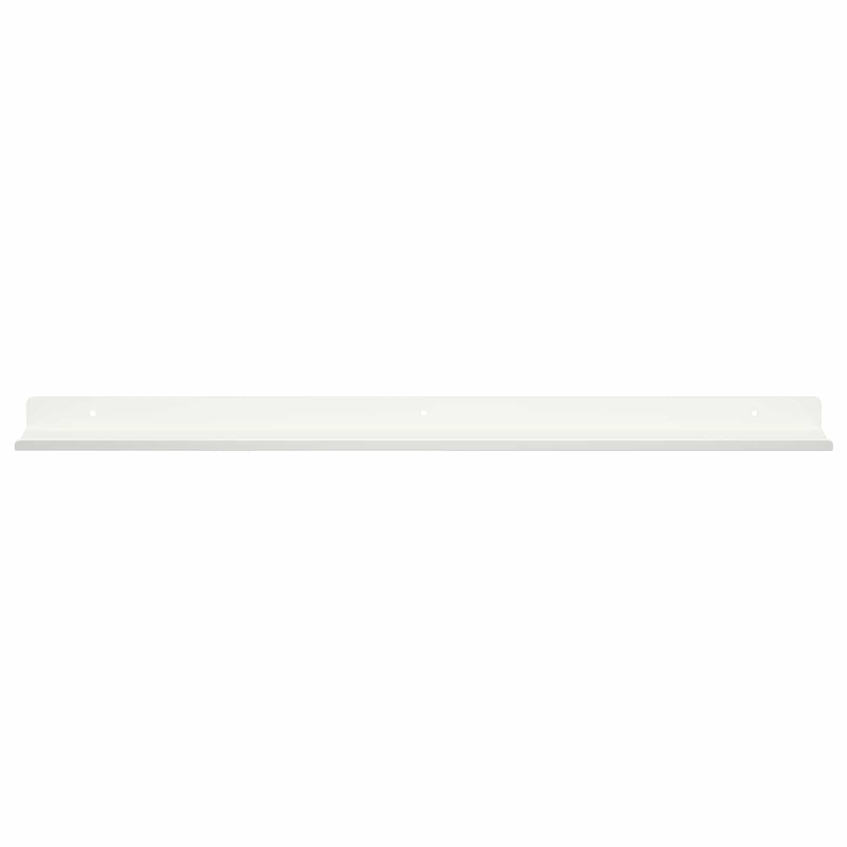 Floating Shelf 2 pcs White 60 x 8.5 x 2.5 cm Steel