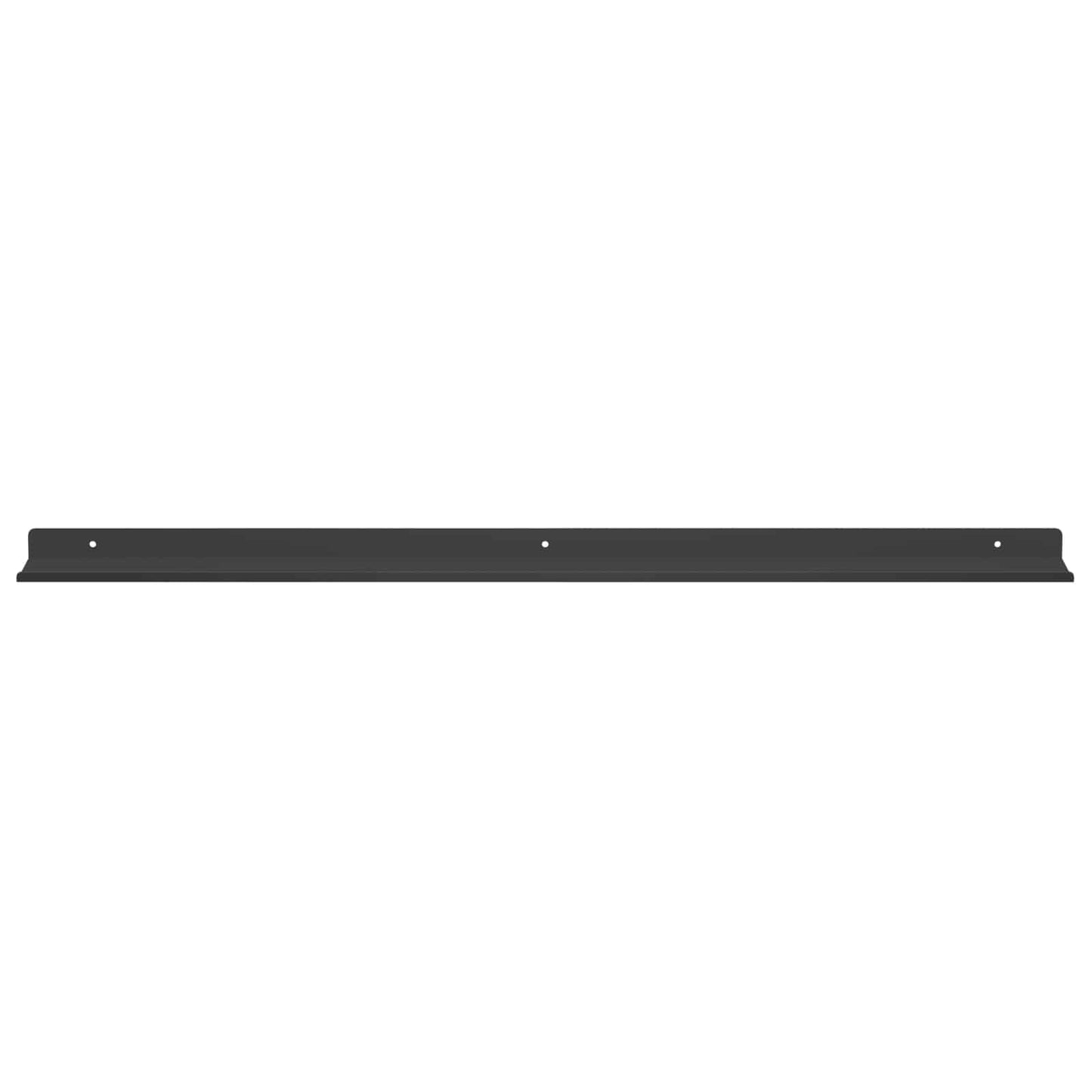 Floating Shelf Wall-mounted 2 pcs Black 80 x 9 x 2.5 cm Steel