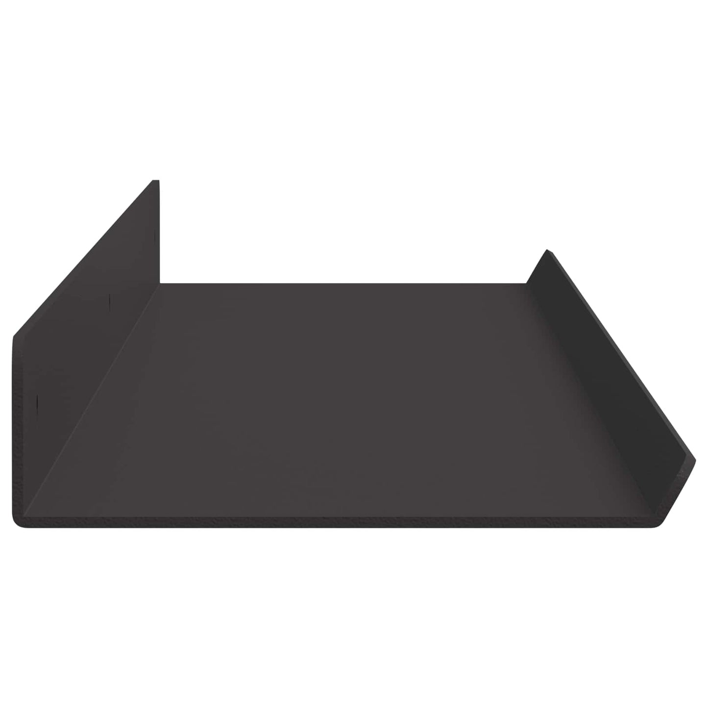 Floating Shelf Wall-mounted 2 pcs Black 80 x 9 x 2.5 cm Steel