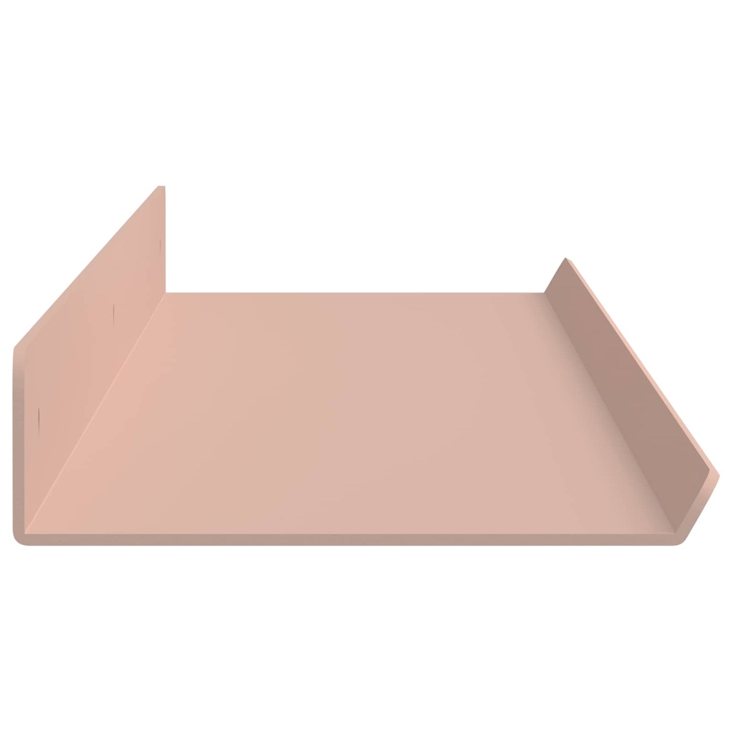Floating Shelf Wall-Mounted 2 pcs Pink 80 x 9 x 2.5 cm Steel