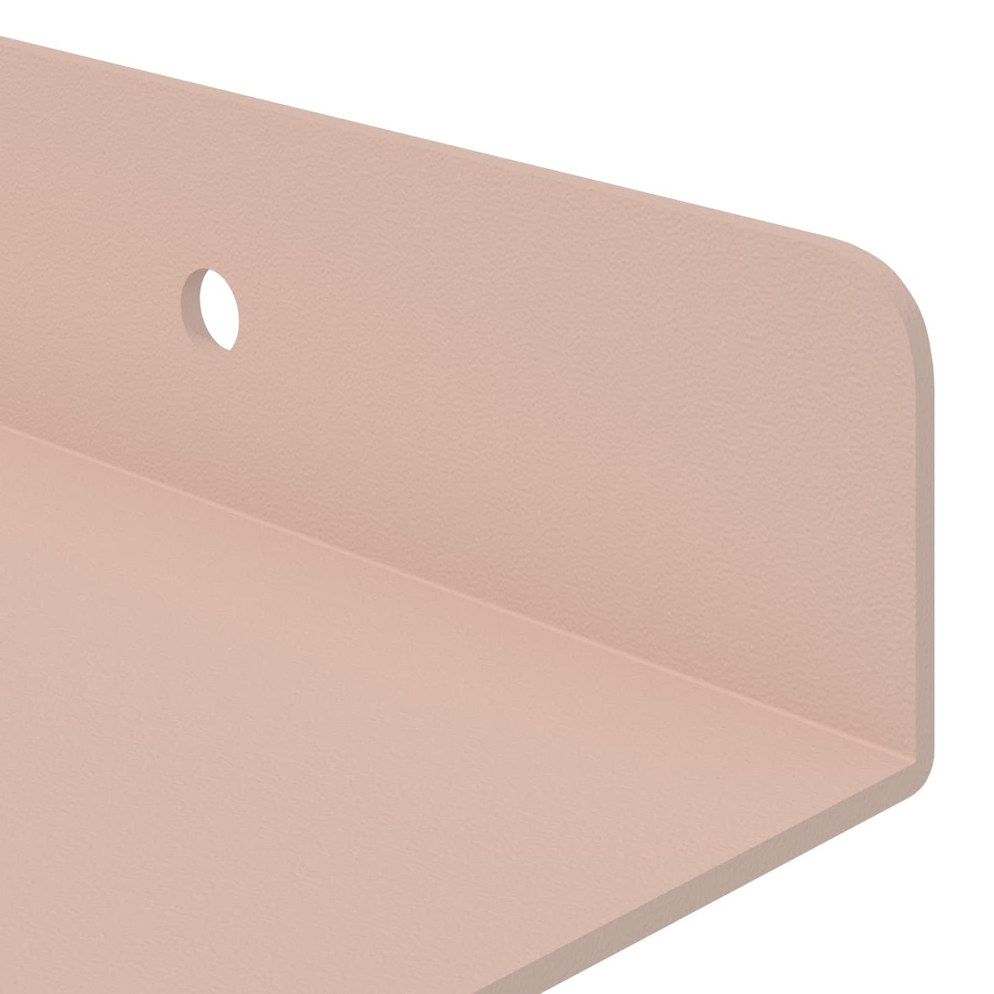 Floating Shelf Wall-mounted 4 pcs Pink 80 x 9 x 2.5 cm Steel