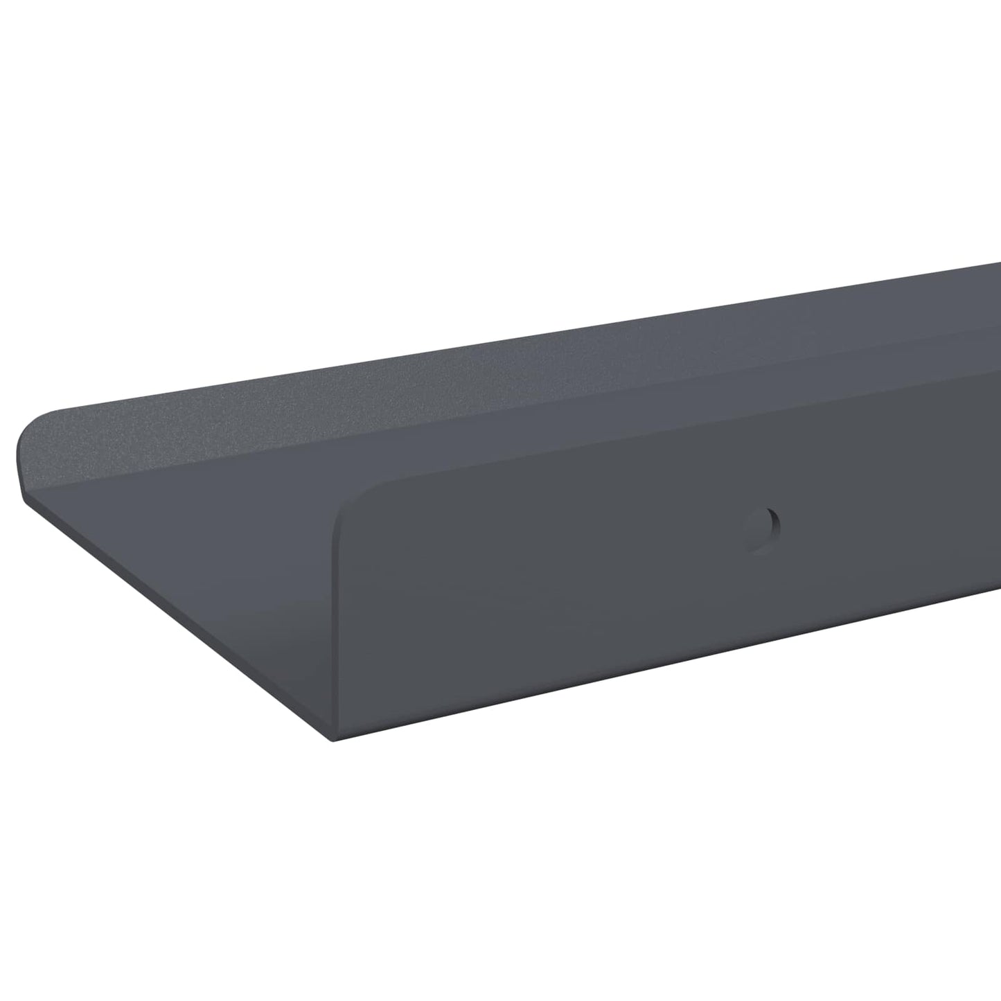 Floating Shelf 4 pcs Anthracite 80 x 9 x 2.5 cm Steel