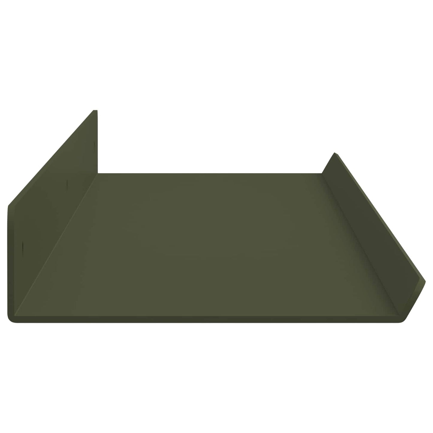 Floating Shelf 2 pcs Olive Green 80 x 9 x 2.5 cm Steel