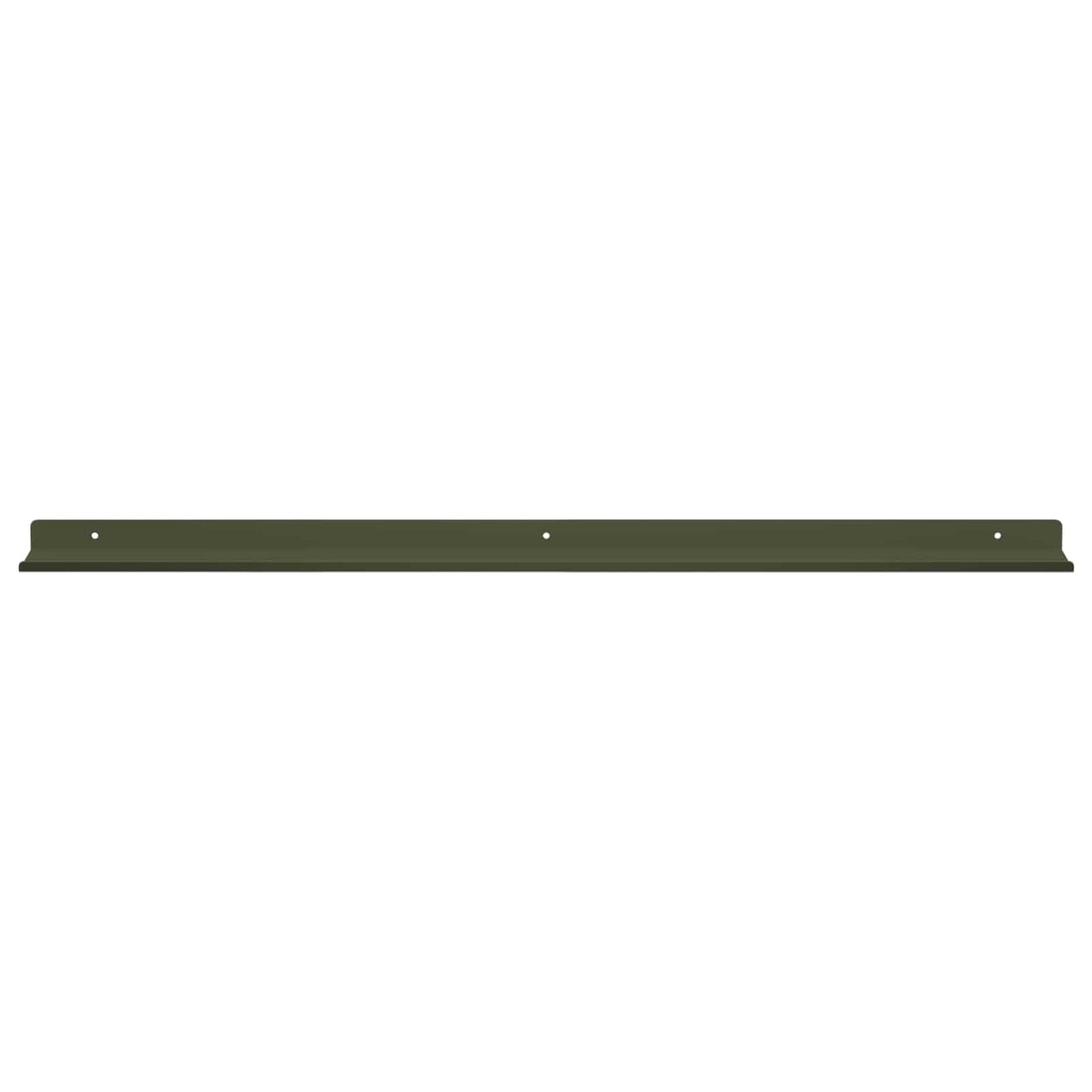 Floating Shelf 4 pcs Olive Green 80 x 9 x 2.5 cm Steel