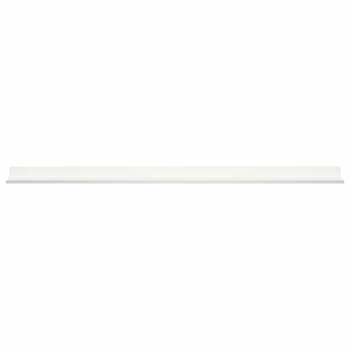 Floating Shelf 2 pcs White 80 x 9 x 2.5 cm Steel