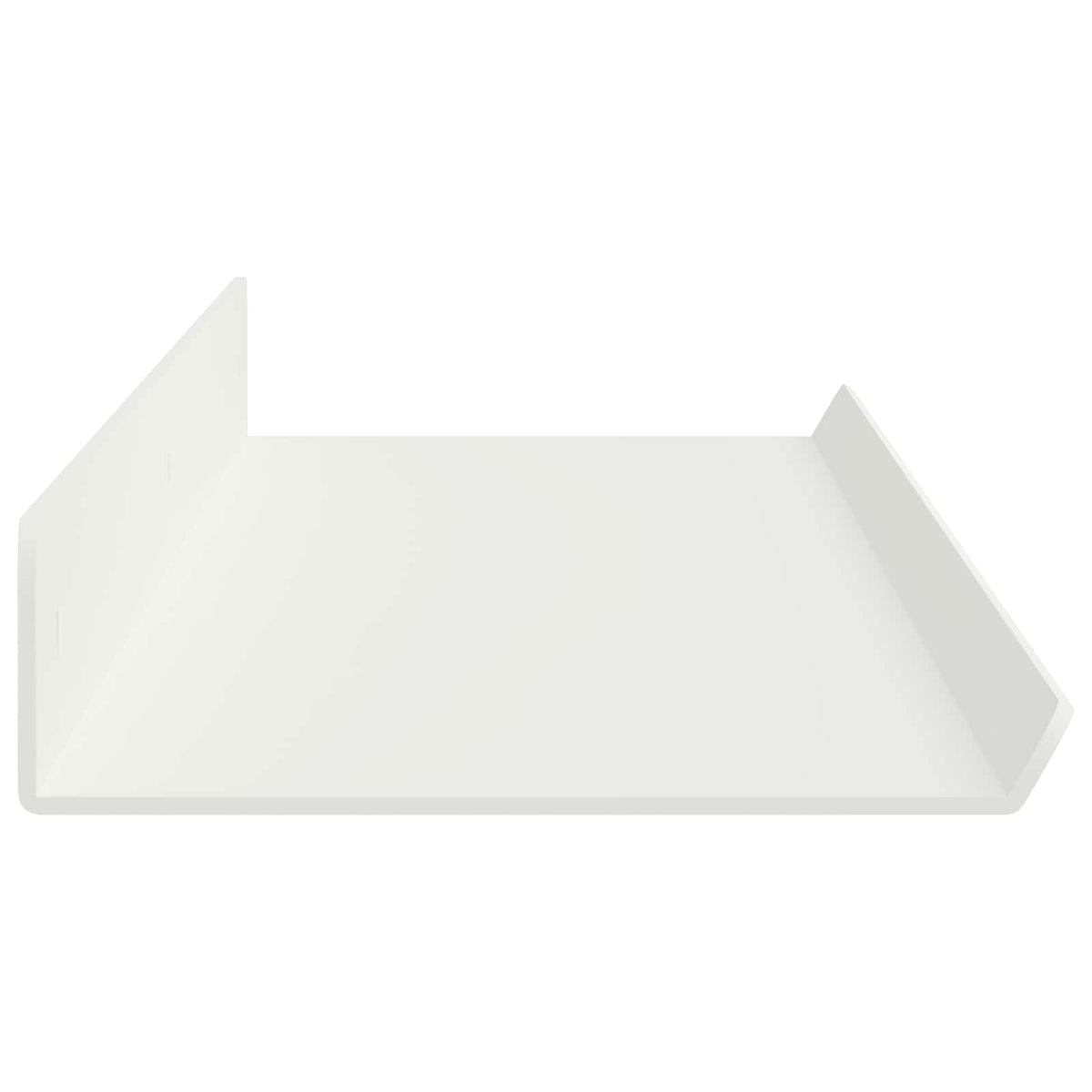 Floating Shelf 2 pcs White 80 x 9 x 2.5 cm Steel