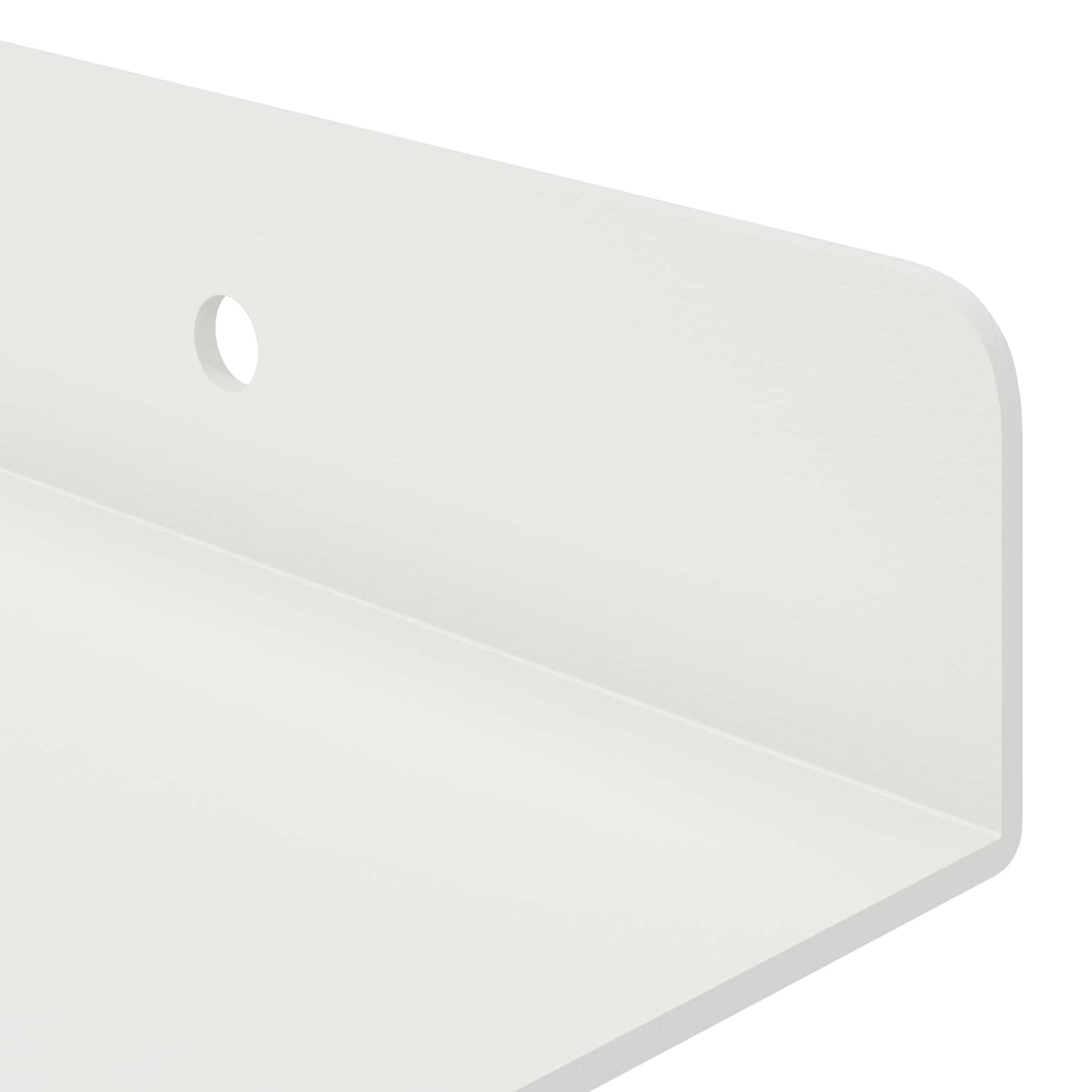 Floating Shelf Wall-mounted 4 pcs White 80 x 9 x 2.5 cm Steel