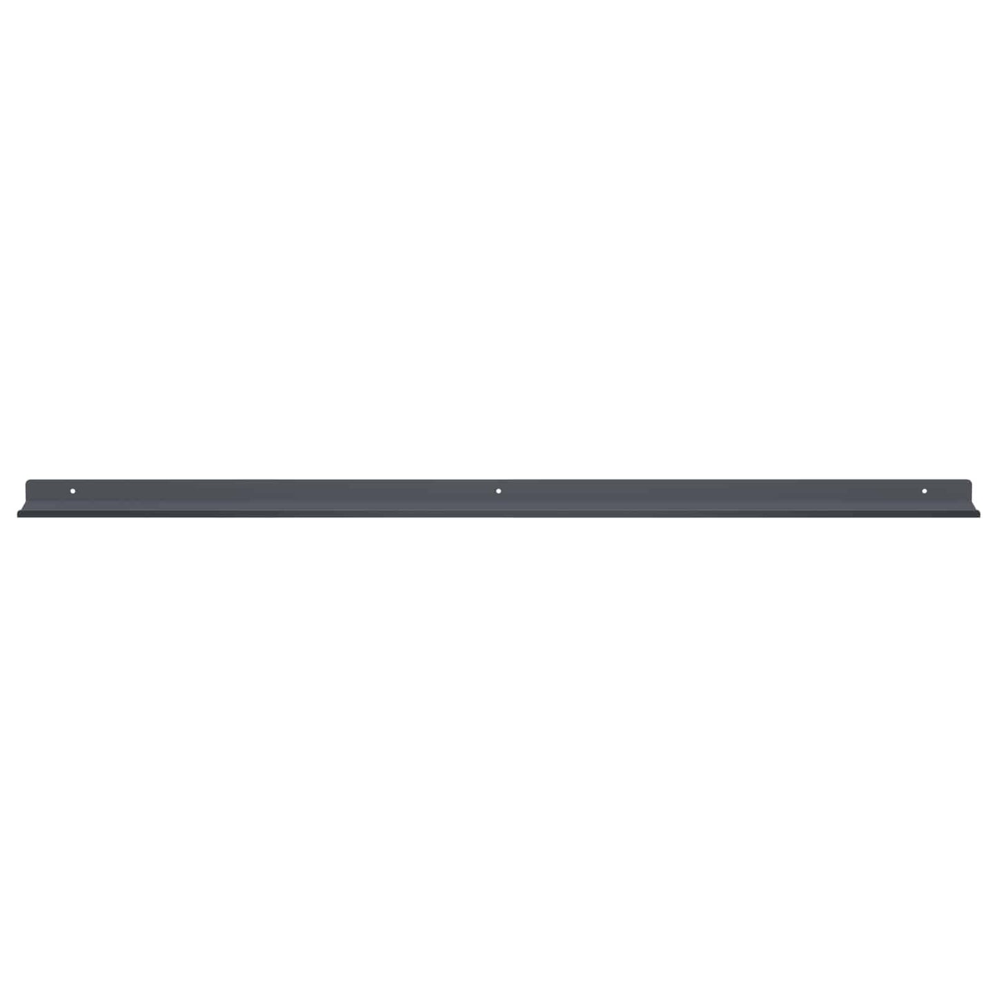 Floating Shelf 2 pcs Anthracite 100 x 9 x 2.5 cm Steel