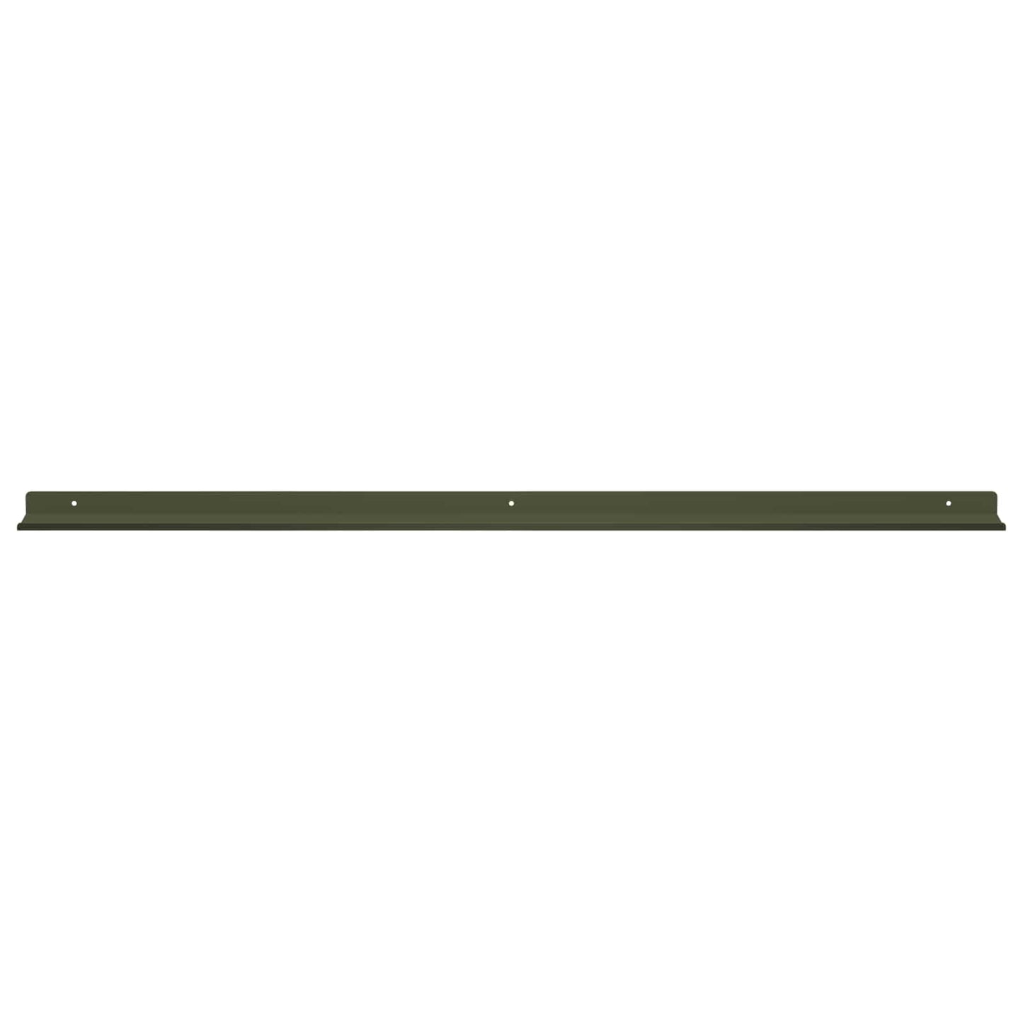 Floating Shelf 2 pcs Olive Green 100 x 9 x 2.5 cm Steel