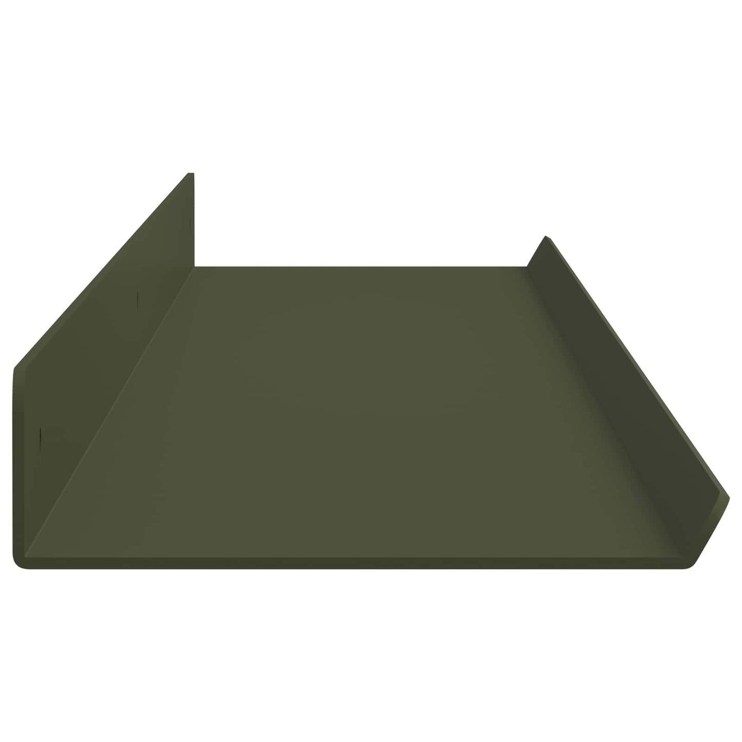 Floating Shelf 4 pcs Olive Green 100 x 9 x 2.5 cm Steel