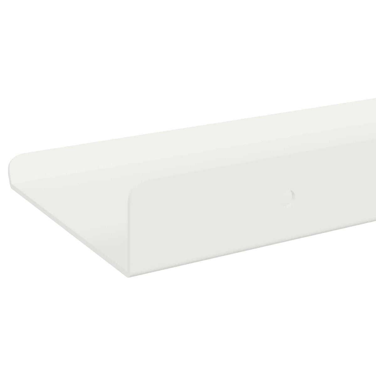 Floating Shelf 2 pcs White 100 x 9 x 2.5 cm Steel
