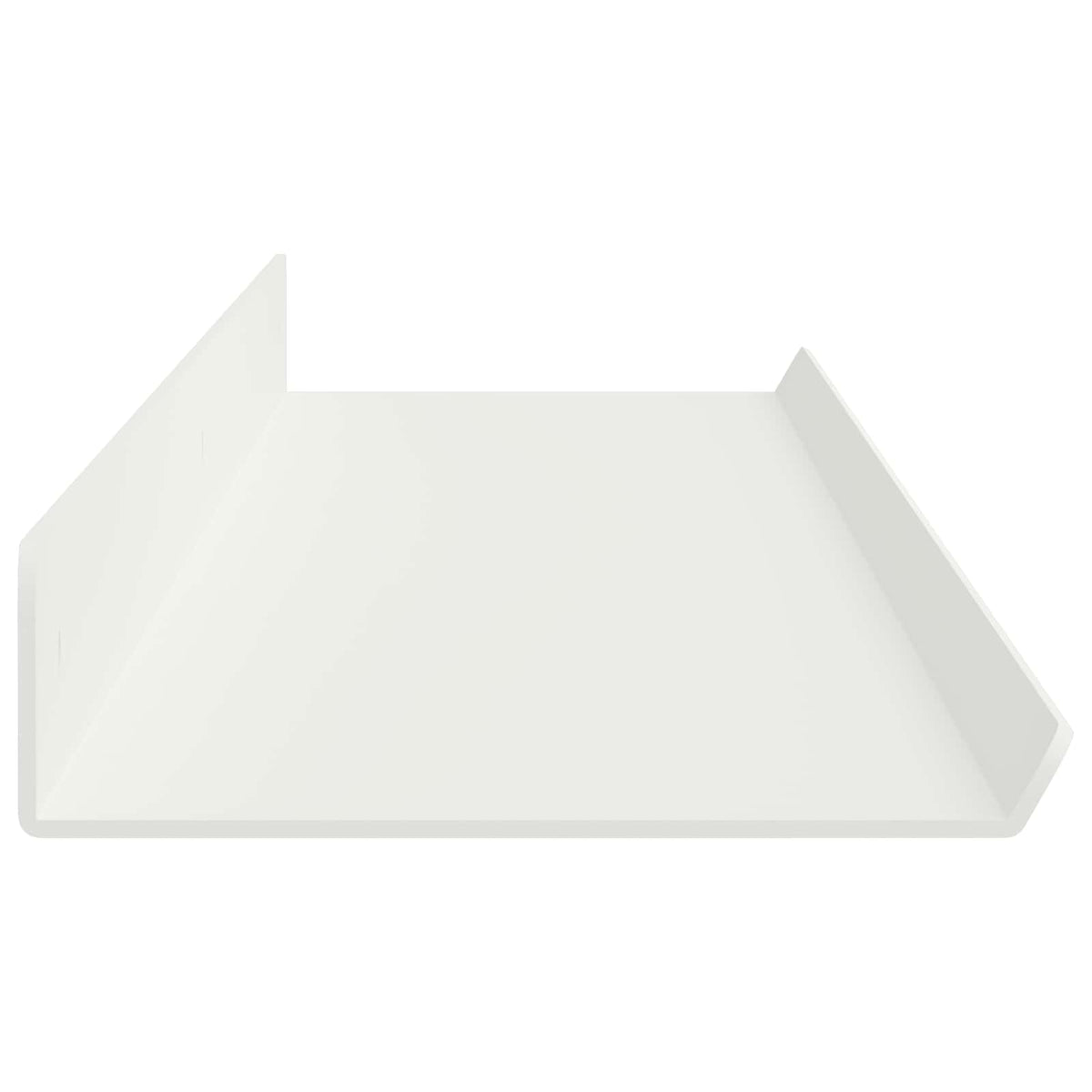 Floating Shelf 2 pcs White 100 x 9 x 2.5 cm Steel