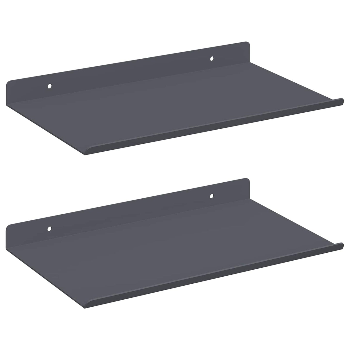 Floating Shelf Wall-Mounted 2 pcs Anthracite 30 x 18 x 2.5 cm